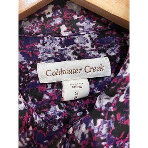 COLDWATER CREEK BUTTON DOWN BLOUSE, SIZE SMALL 8